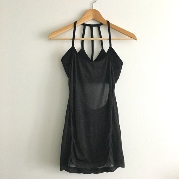 Athleta Strappy Black Bra Tank Top Athletic Womens‎ Size XS - Picture 1 of 3